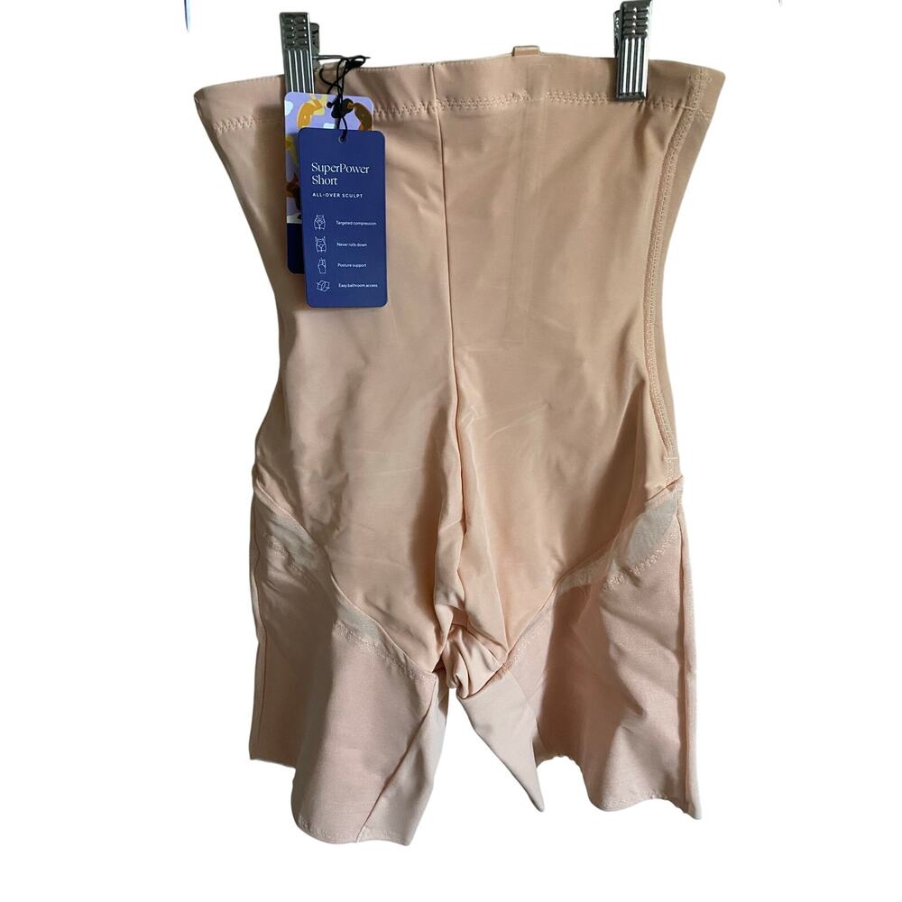 Honeylove Women's Size S SuperPower Short Rose Tan Shapewear All Over Sculpt NWT